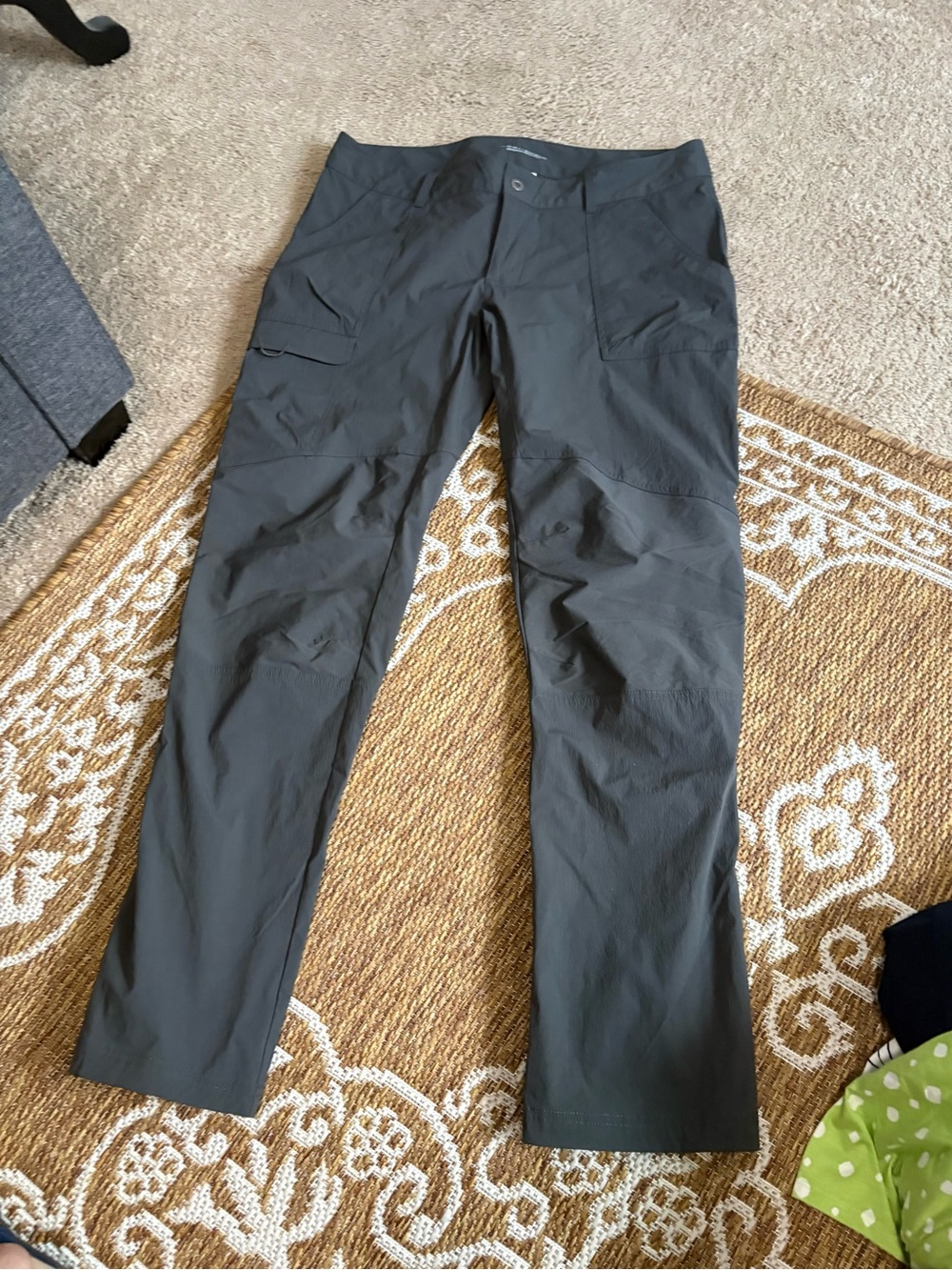 Columbia Omni Shield Advanced Repellency Pants Gray Womens Sz 14 Hiking Outdoor